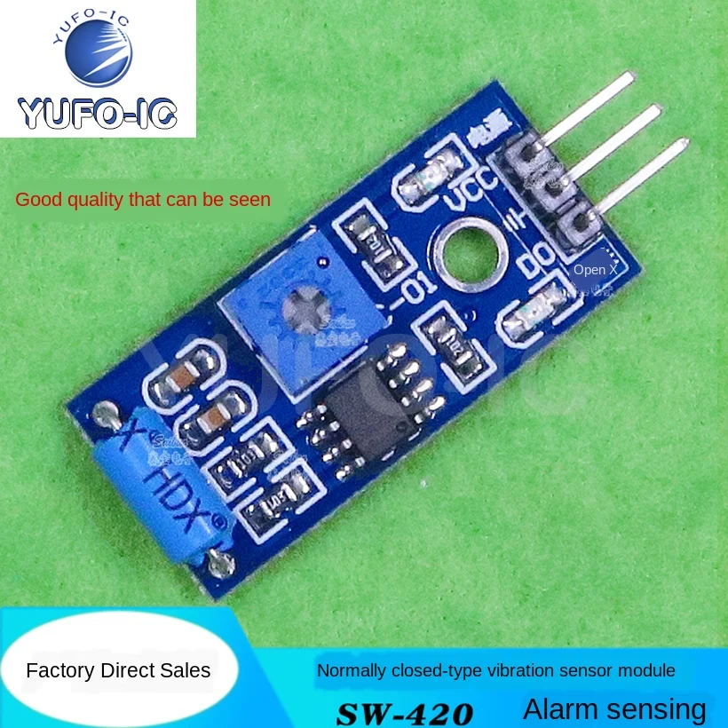 Free Ship 5pcs Normally Closed-Type Vibration Sensor Module Vibration Switch Alarm Sensing Module Vibration Switch SW-420