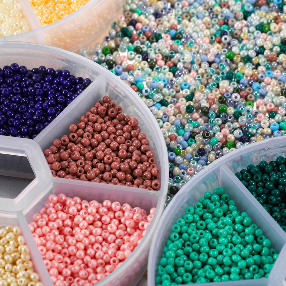 1Box Czech Crystal Glass Seed Beads Mini Spacer Loose Beads Set for DIY Handmade Jewelry Making Kits Supplies Accessories view 3