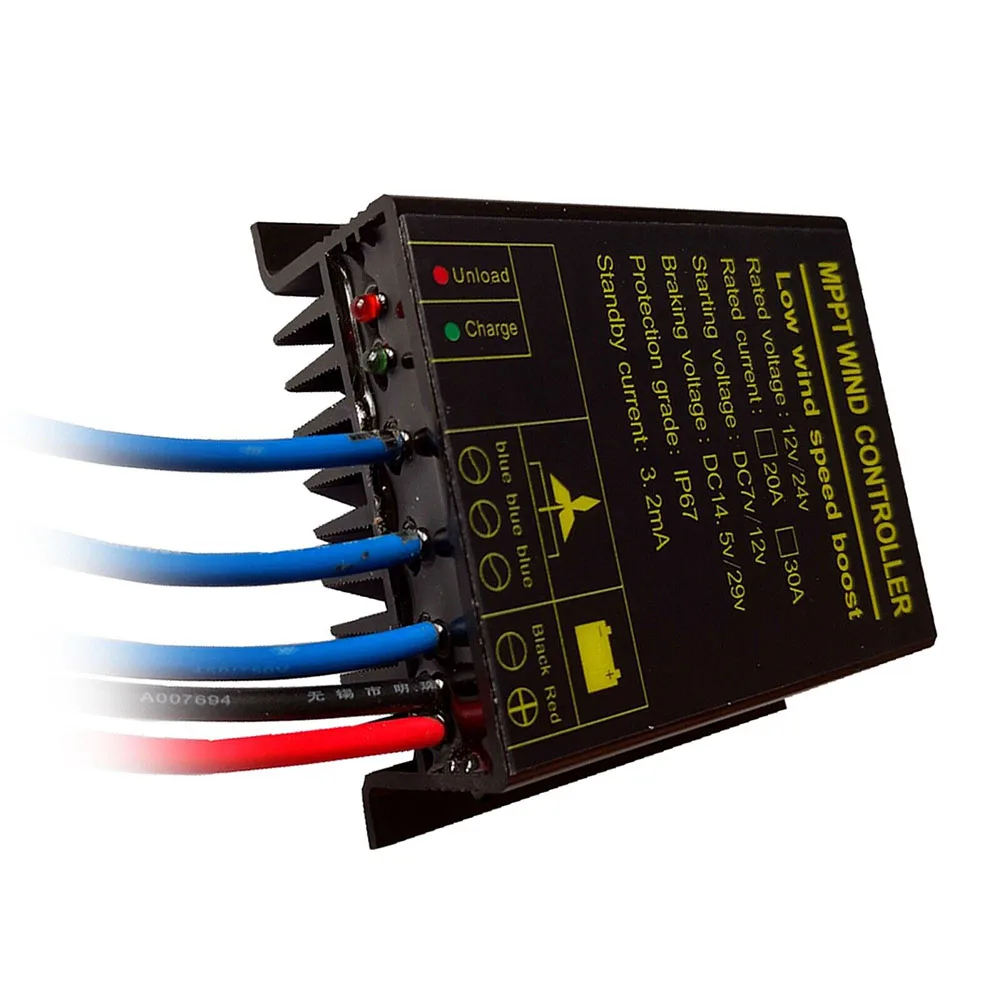 

Low Wind Speed Start Wind Turbine Generator Complete Electrical Protection Suitable for 12V/24V Systems Overspeed Protection