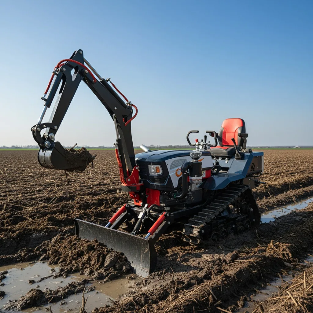 

High Quality 35HP Waterproof Mini Crawler Tractor Farm Track Tractor Front Loader EPA Fast Shipping