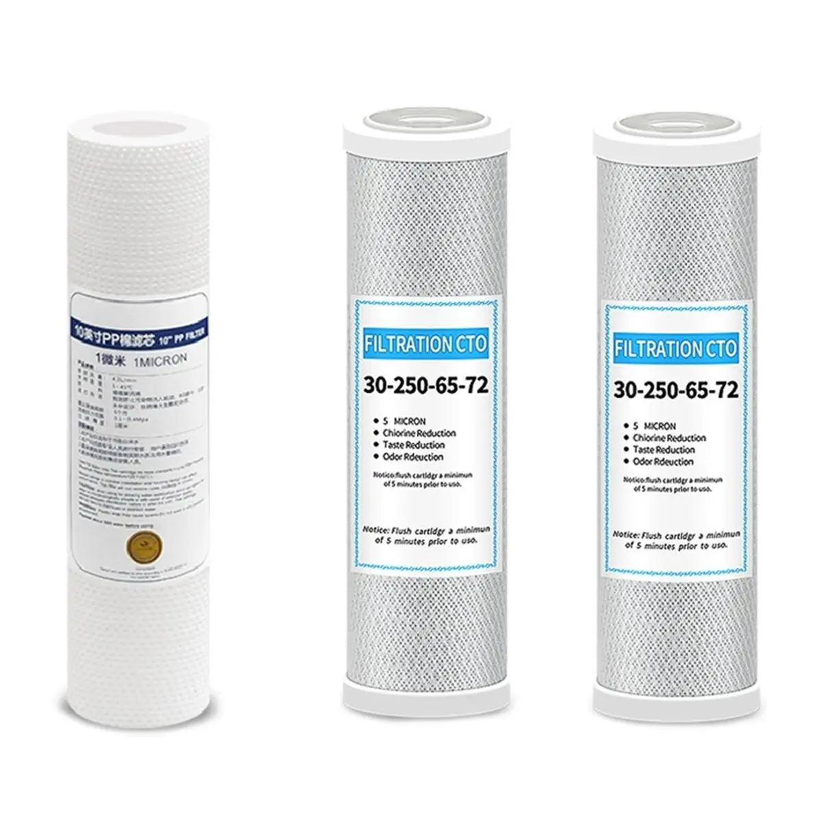 

A20M Water Filter Filter 10 Inch Replacement Purifier CTO Block Carbon Filter PP Cotton Filter Element