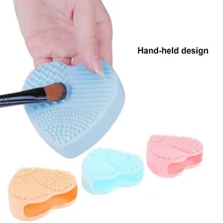 Silicone Heart Design Makeup Brush Cleaning Egg Brushes Cleaning Glove Fashion Makeup Brushes Cleaning Mat