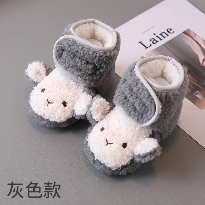 Child Winter Walking Boot2025 New Baby Soft soled Warm Shoe Casual Baby Anti slip Home Floor Boots Fashion Newborn Walking Boots