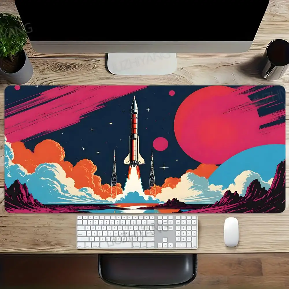 

Коврик для мыши в стиле аниме Space Shuttle XL, компьютерные аксессуары, коврики для офисного игрового стола, резиновые противоскользящие коврики для игровой клавиатуры, коврики для мыши, настольные коврики
