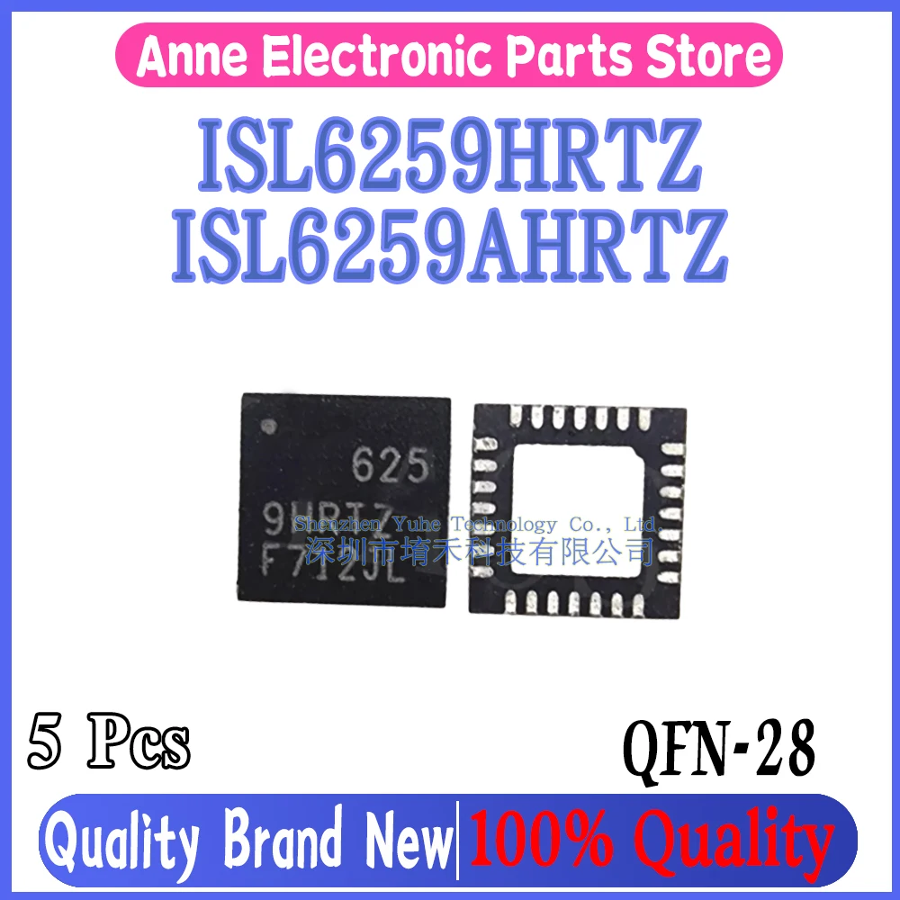 (5piece)100% New ISL6259HRTZ ISL6259 6259HRTZ ISL6259A 625 ISL625 I6259AHRTZ ISL6259AHRTZ QFN-28