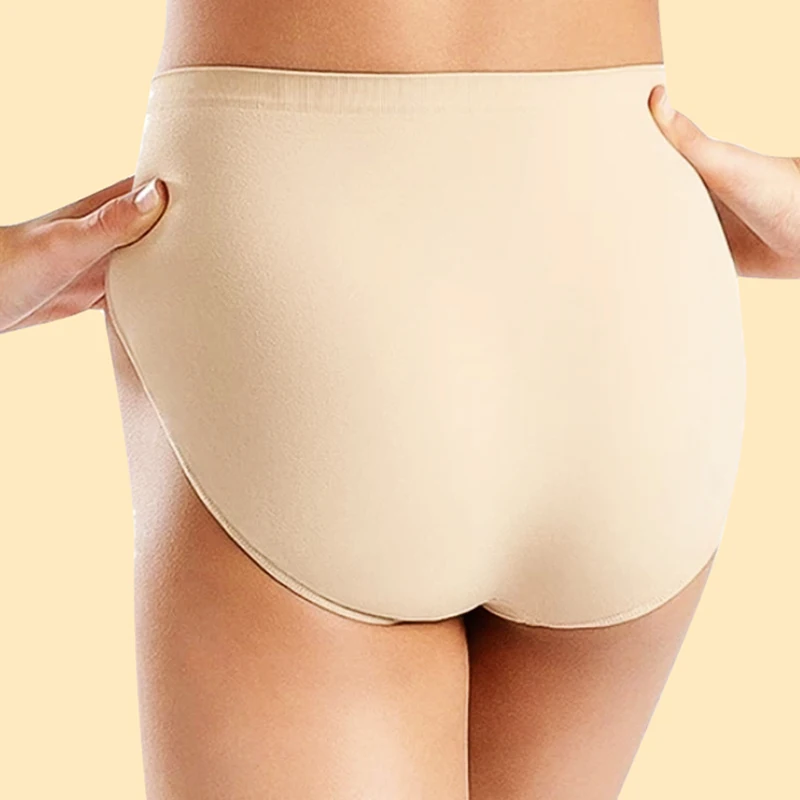 ملابس داخلية نسائية للرقص بدون خياطة باليه ملابس داخلية للجمباز باللون البيج ملابس داخلية راقصة الباليه