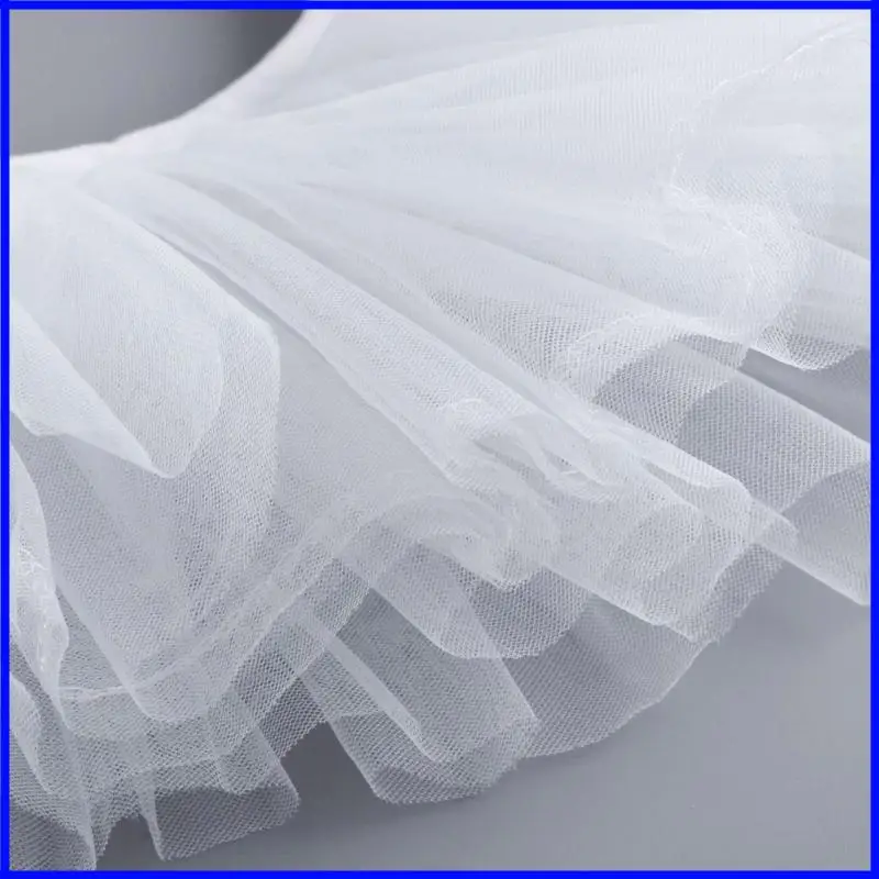 Ruff Collar Ruffled Tulle Tie Collar Retro Lapel Collar