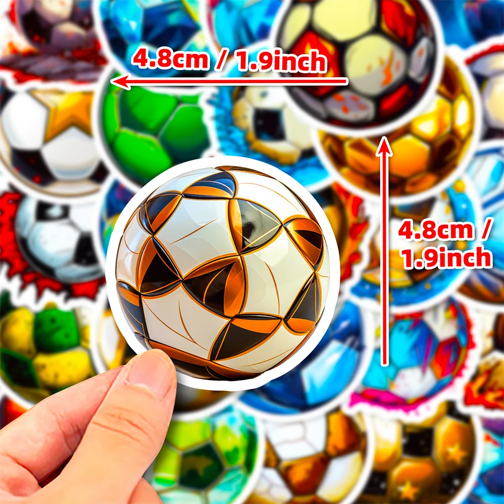 10/30/50pcs Sports Contest Soccer Football Graffiti Stickers Decals DIY Skateboard Laptop Phone Car Waterproof Sticker Kids Toys