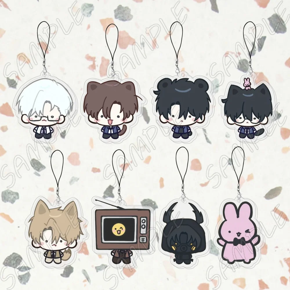 Anime Going to Work in a Ghost Story World Acrylic Keychain Chibi GSGW Kim Soleum Lee Jaheon Animal Ver Bag Pendant Keyring 6cm
