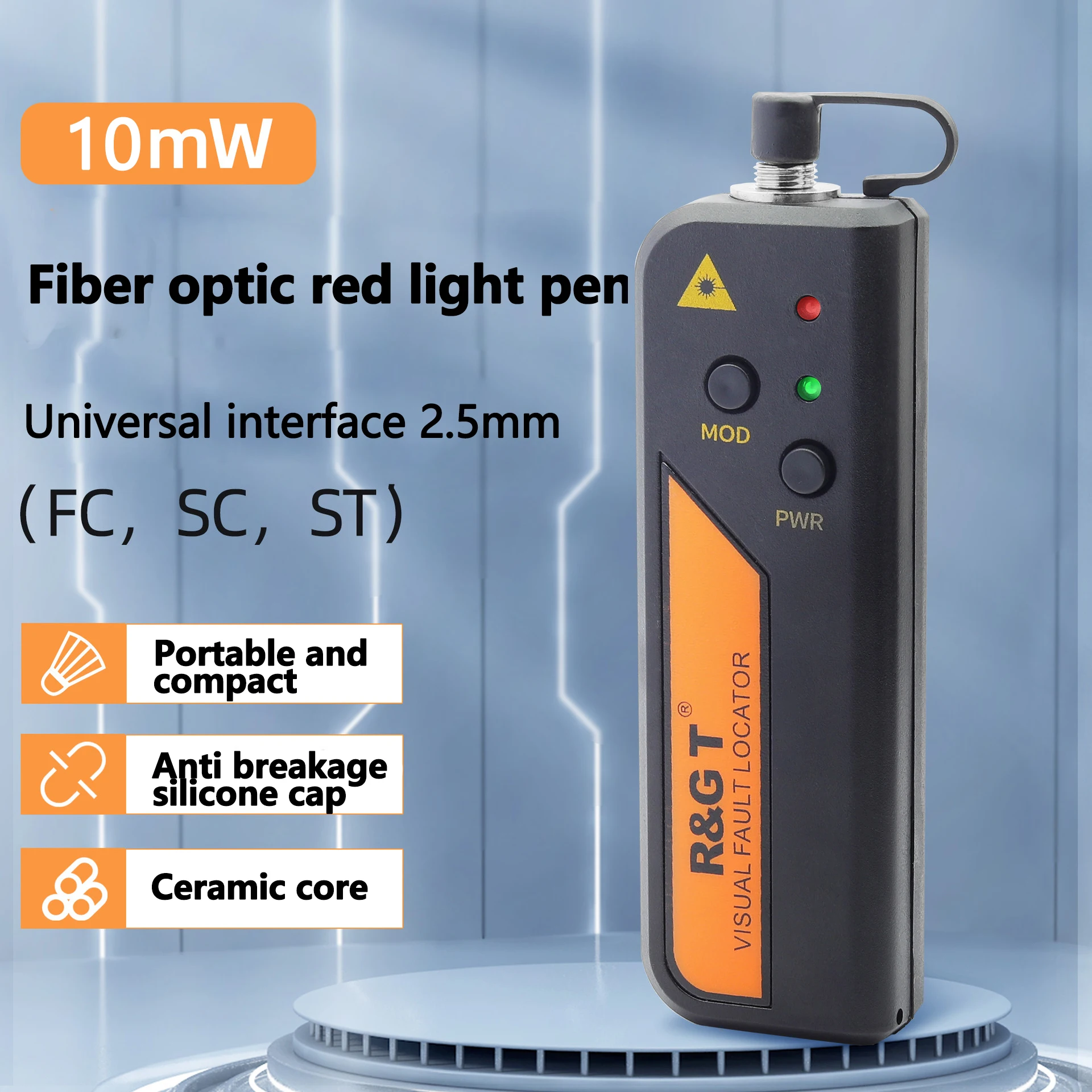 

Fiber light pen 10 km fiber optic pen Fiber Fault Monitoringred light source