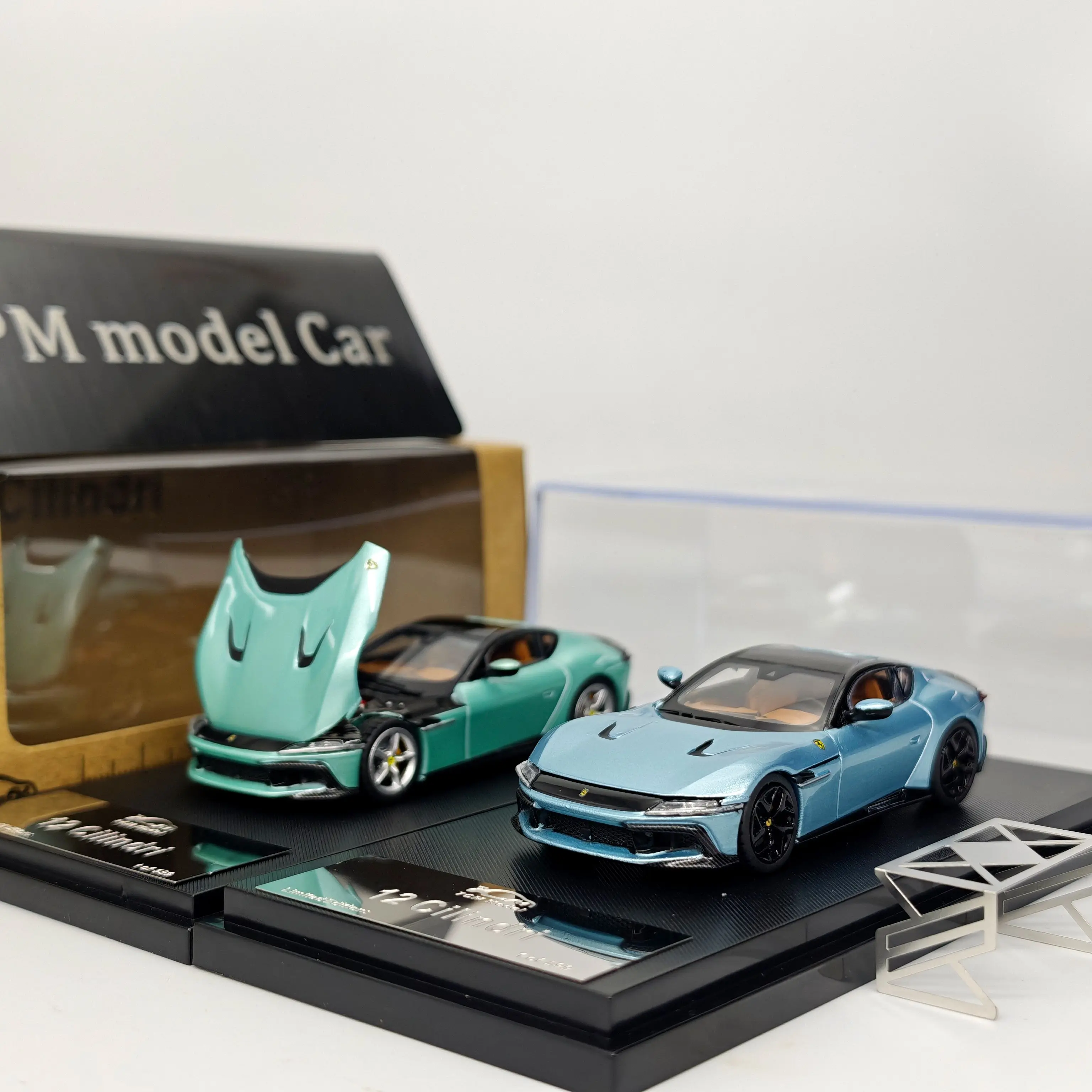 7Cm Model 1:64 Prancing Horse 12C Cilindri Supercar Alloy Diecast Model Car Collectible Gift