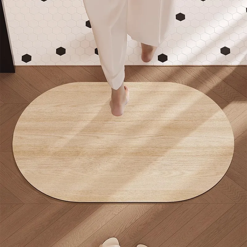 Bathroom absorbent pad, diatomaceous earth foot mat at the entrance of the bathroom, non slip floor mat, toilet carpet - view 5