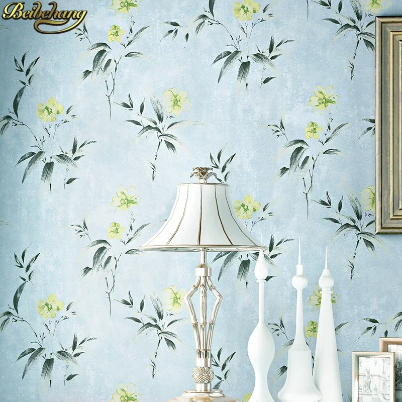 beibehang garden flowers Non-woven flooring wallpaper 3D wall paper roll papel de parede 3D wallpaper for walls 3 d papier peint