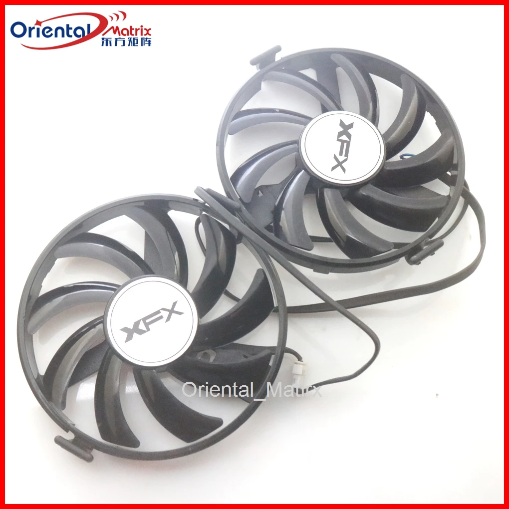 

2pcs/lot FY09010H12LPB 12V 0.45A VGA Fan For XFX R9 380 380X R9 370 370X RX460 560 Graphics Card Fan 4Pin