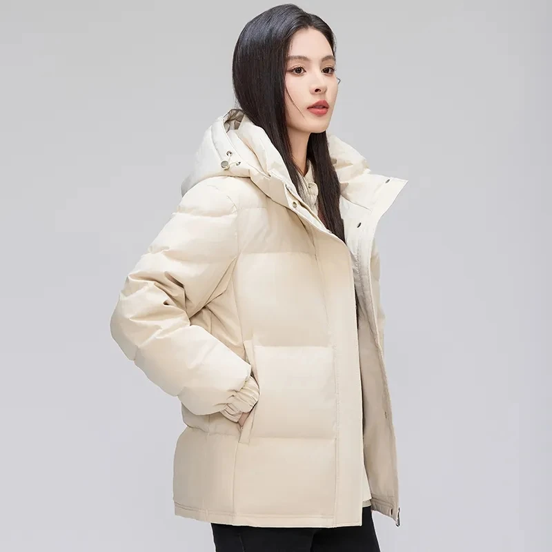 

2025 Winter New Women's Down Cotton-padded Coat Korean Version Short Female Padded Heat Storage Jacket Loose Bread Overwear