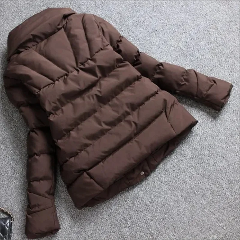 2023 Winter New Slim Prevent Cold Women Jacket Solid Ultra Light Casual Coat Fashion Outwear