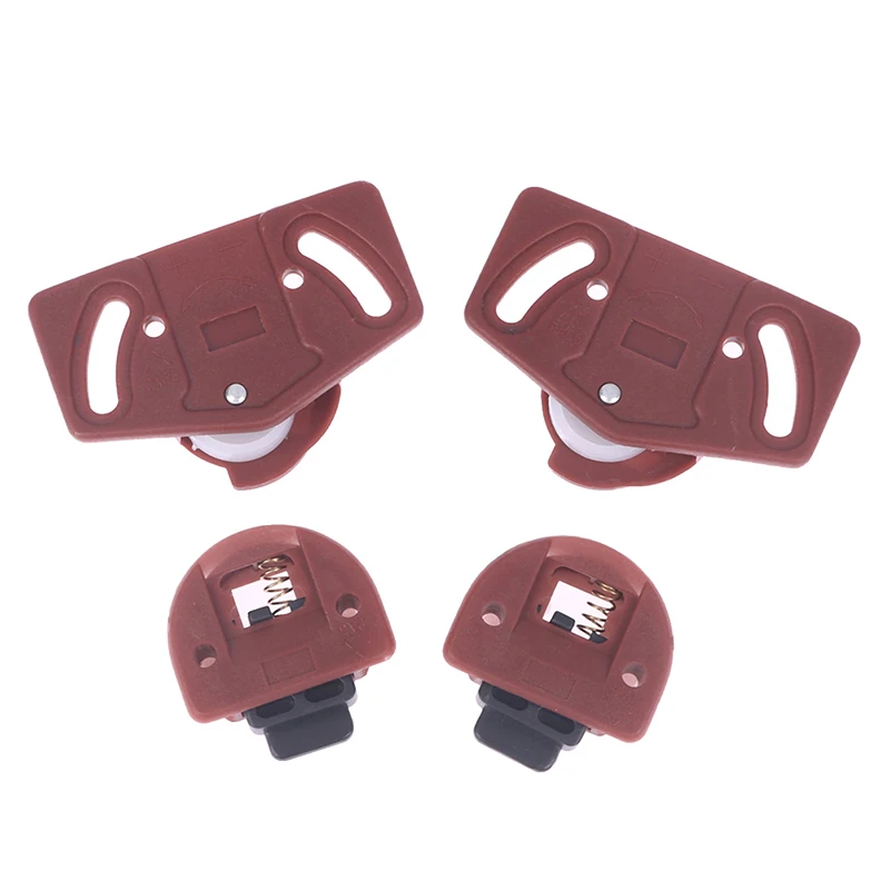 【F】4 pares de rolo de guarda-roupa porta deslizante placa de circuito de engrenagem kit de painel interno móveis porta deslizante conjunto de rolo gabinete roda abs