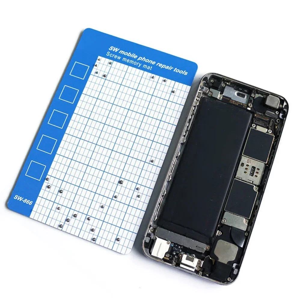 AAAAA145×90mmMagneticScrew Mat Memory Chart Work Pad Magnetic Pad Working Memory Pad Repair Tools Magnetic Screw Mat