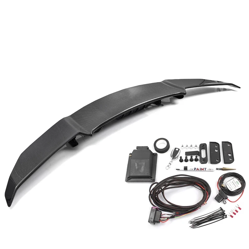 

Universal Automatic Carbon Fiber Rear Trunk Wing Spoiler With LED Light