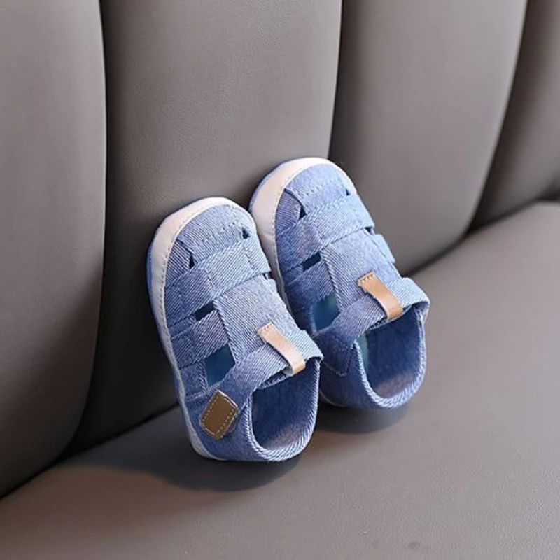 

Infant Boys Girls Summer Soft Sole Anti-Slip Prewalker Sandals Cloth Shoes 0-12 Months 5-12 Months Learning to Walk