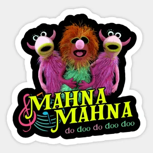 Mahna From The Muppet Show  5PCS Stickers for Decor  Art Home Anime Decorations Luggage Cute Cartoon Car Wall Living Room