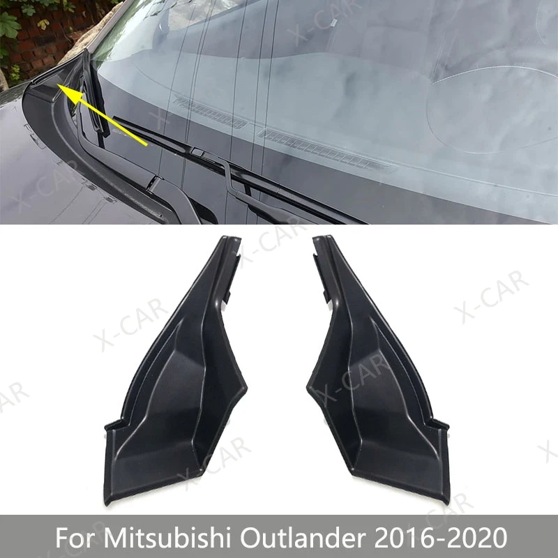 Car Front Windshield Wrap Corner Wiper Side Trim Cover Lid Plate For Mitsubishi Outlander 2016 2017 2018 2019 2020