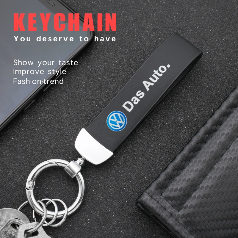 For VW Golf Tiguan Jetta GTI Transporter Passat Polo Touran Arteon Key Ring Sport Car Keychain Custom Car Emblem Gift With