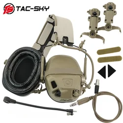 TS TAC-SKY Tactical Headset New Digital Dual DPS AMP Headset + V2 PTT