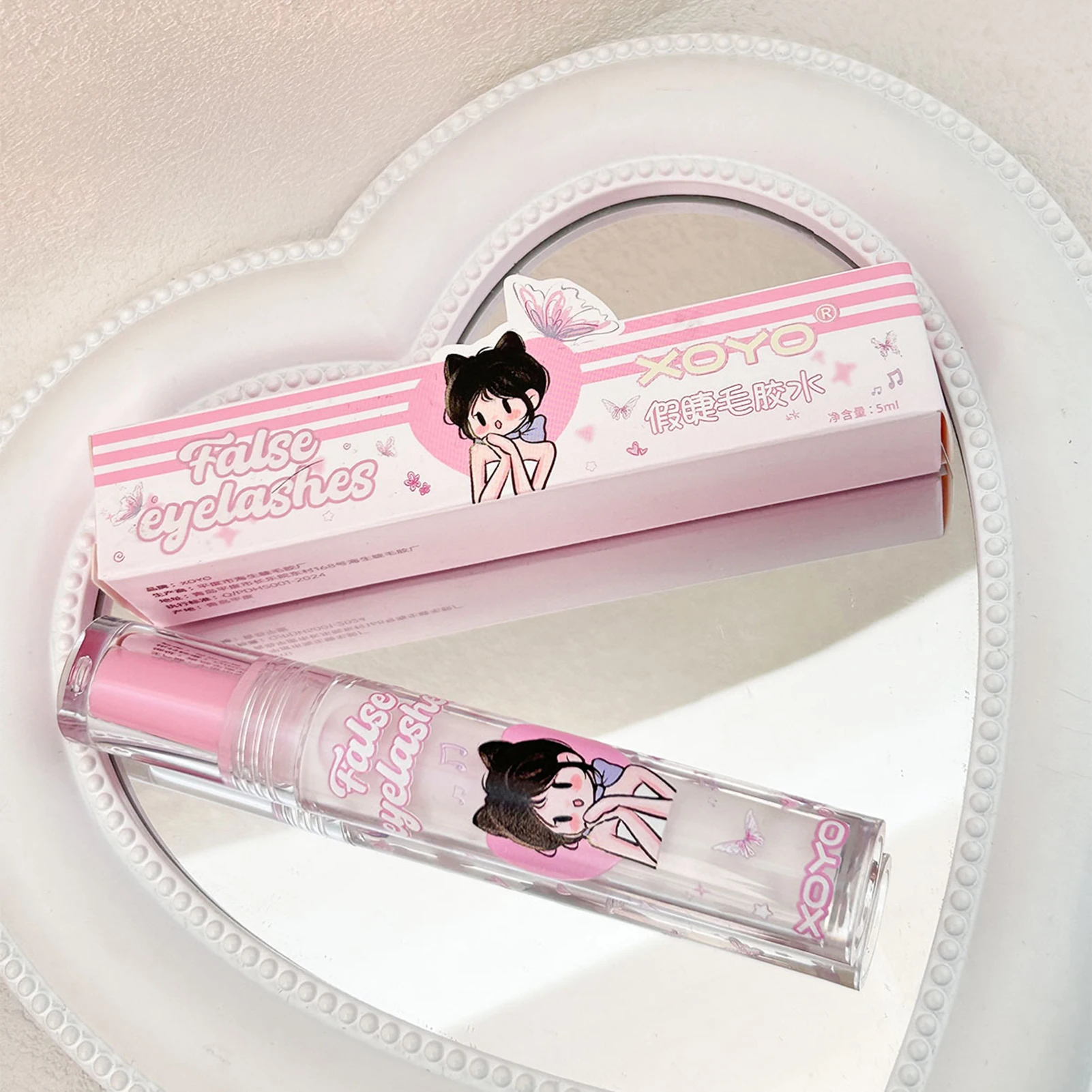 5 ミリリットル痕跡まつげエクステンション接着剤超強力速乾性まつげ接着剤自己粘着二重まぶた接着剤ラッシュエクステンションツール