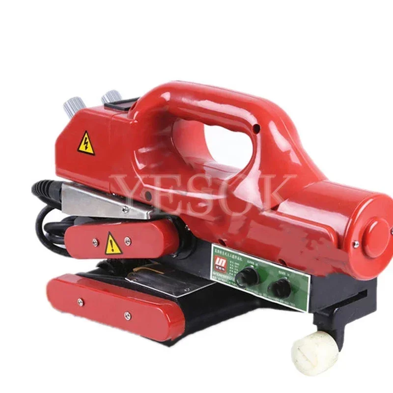 Máquina de soldadura de geomembrana de 220V/110V, máquina de soldadura de cuña caliente, soldador de revestimiento de plástico de hoja de HDPE, máquina de sellado de película de PVC LST800D