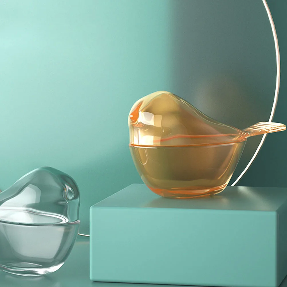 

2 Pcs Living Room Decor Bird Shape Adorn Bathroom Storage Shaped Jewelry Box Boxes Holder Small