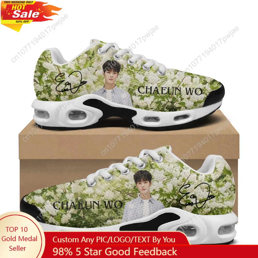 

KPOP Cha EunWoo Air Cushion Sneakers Mens Womens Sports shoes Lightweight Hiking Mountain Climbing Casual Shoes Custom Shoes