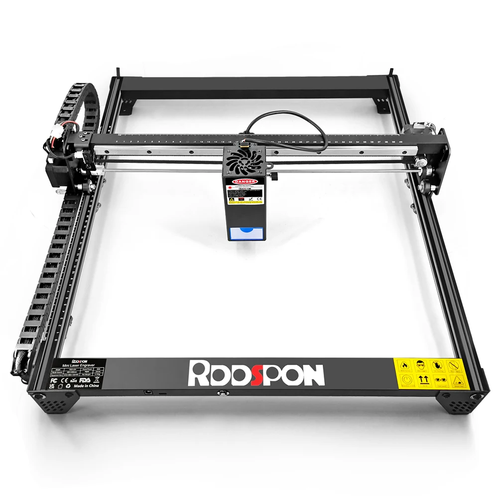 12W 22W 레이저 조각기 100-240V 400 x 400mm DIY 레이저 커팅 조각기 페인트 아크릴 유리 가죽 목재 조각기