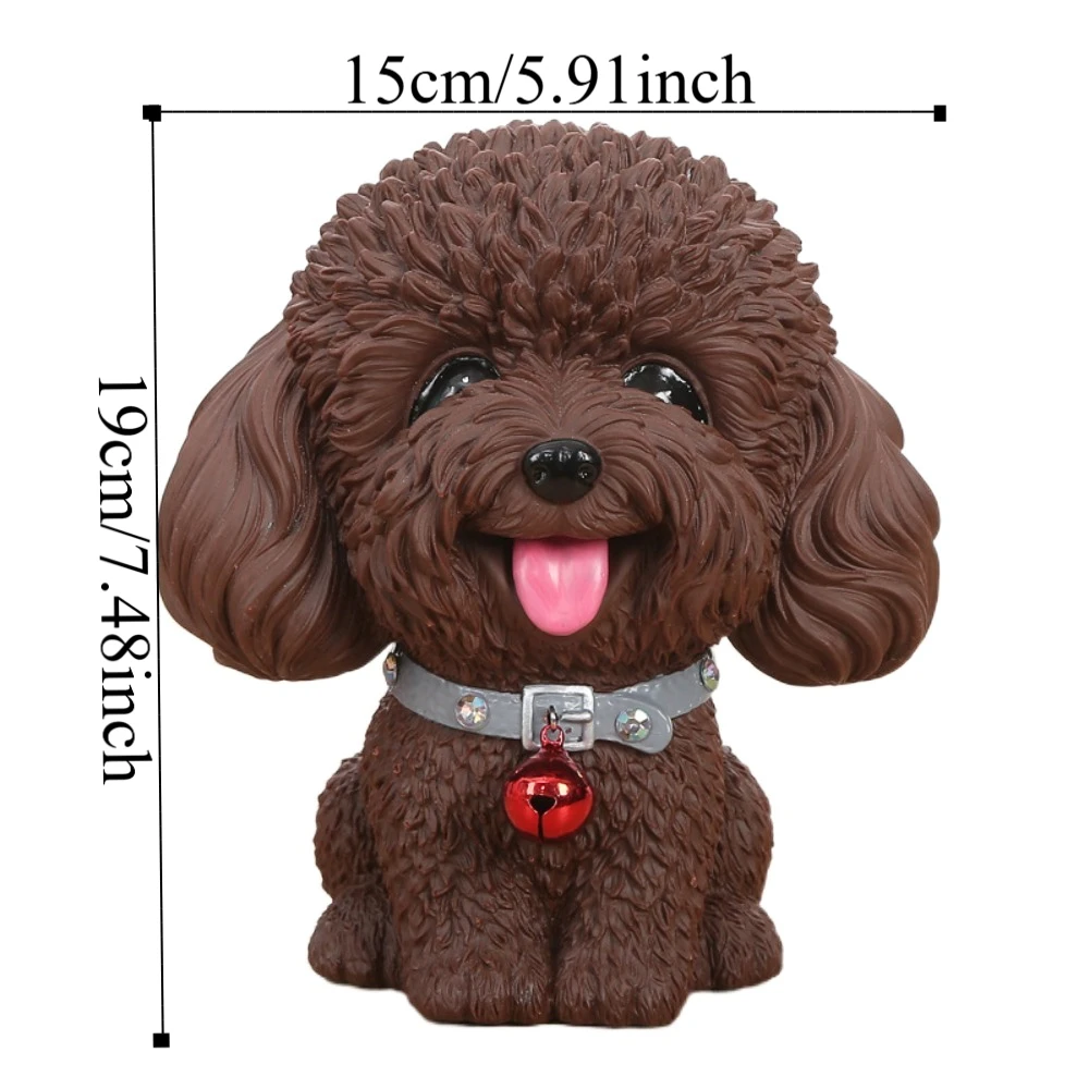 Tirelire pour chien, réservoir d'épargne, grande capacité, ornements décoratifs pour chien du zodiaque, dessin animé ouvrable, tirelire, décor cadeau
