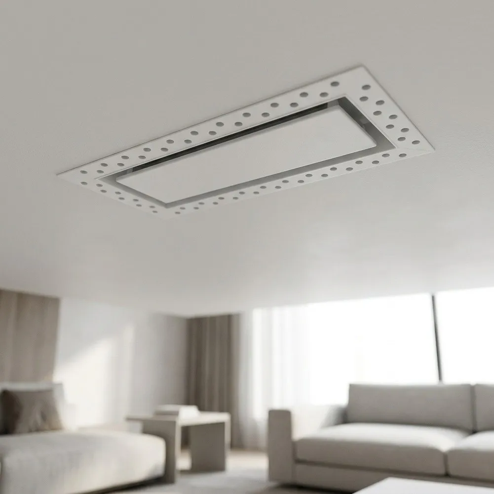 Simple Concealed AC Air Vent Grille Mount Air Conditioning Outlet Adjustable Louver Home Ceiling Ventilation Fitting Accessory