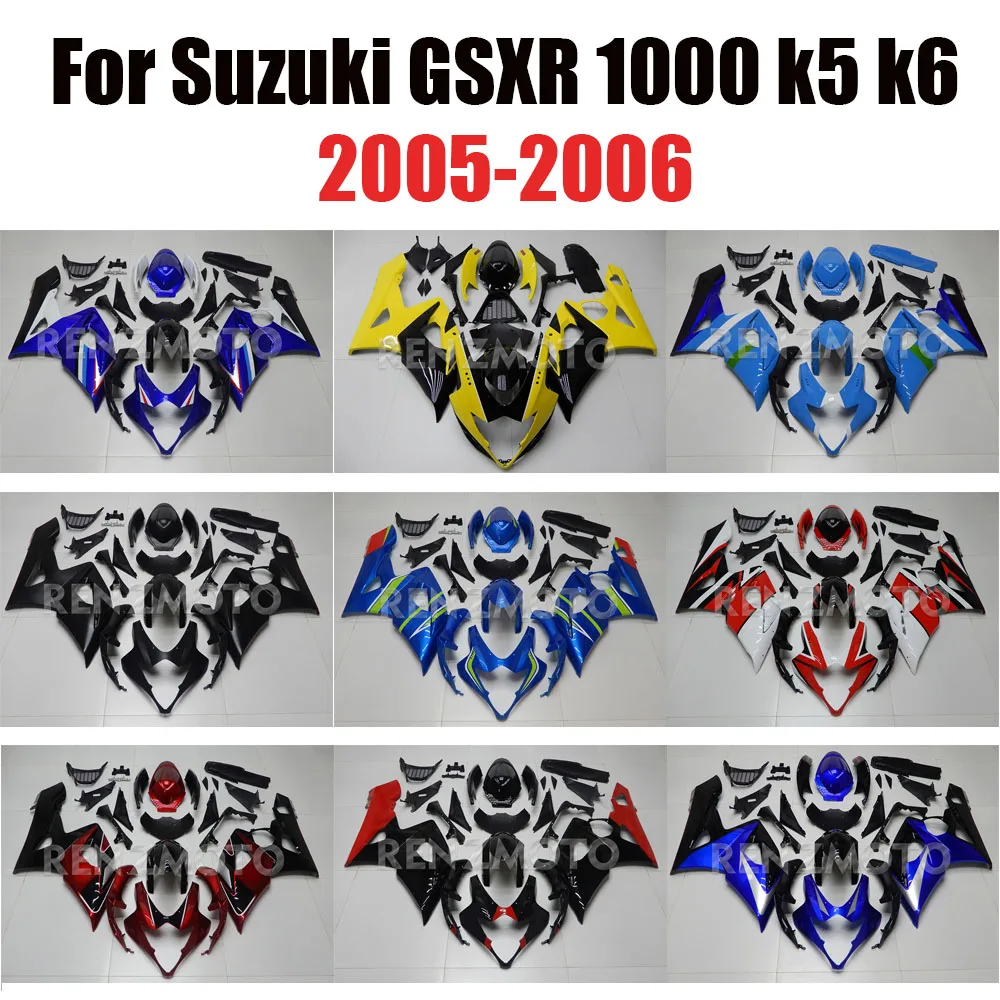

S1005-109a 2005-2006 FOR Suzuki GSX-R1000 K5 K6 Full Fairing Set ABS Motorcycle Body Kit OEM Style Race Design