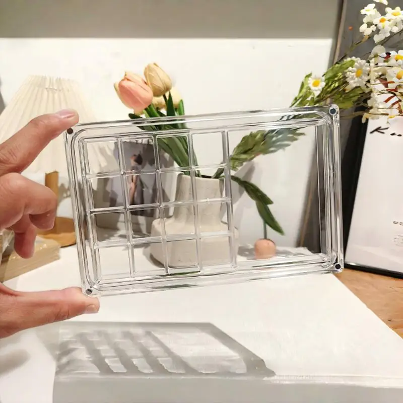 

1Pcs Durable Starfishs Trinket Storage Case 17-Grid Acrylic Seashell Display Box With Magnets For Bead Nail Jewelry Chic Gife