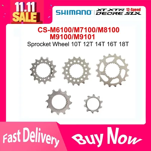 SHIMANO rueda dentada de 12 velocidades 10T 12T 14T 16T 18T para M6100 M7100 M8100 M9100 M9101 piñón de Cassette reparación Original japonesa