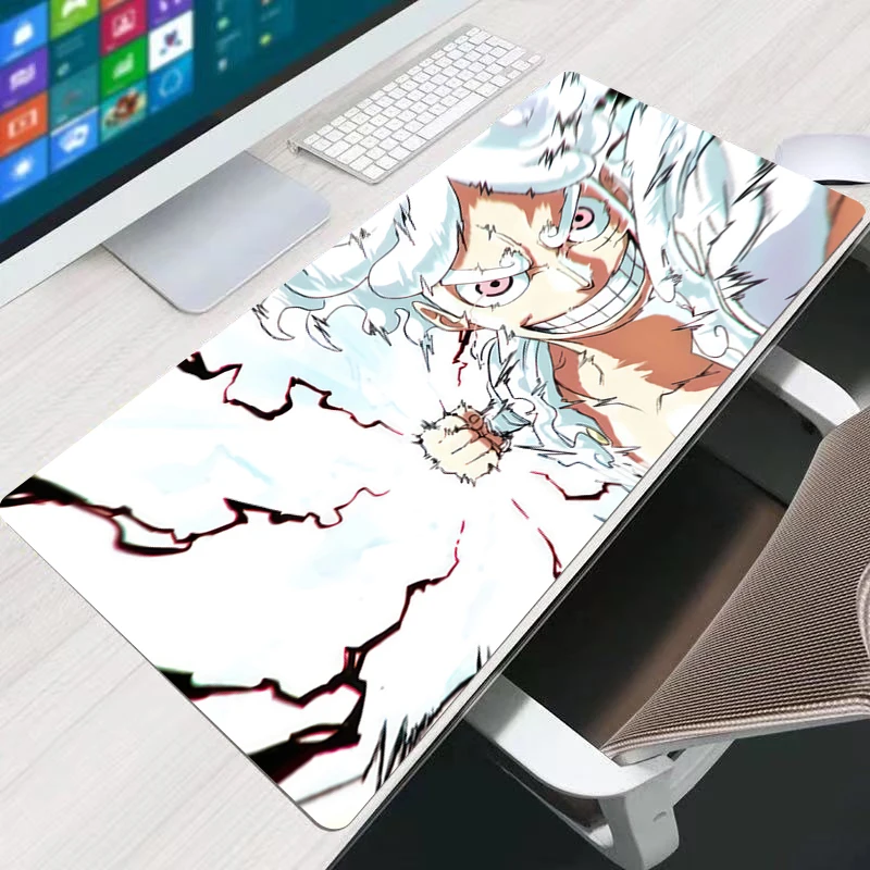 Mouse Pad 90x40cm one piece luffy Gamer Larger Computer Notebook xxl Rubber Mousepad Carpet Gaming Accessories Keyboard Desk Mat