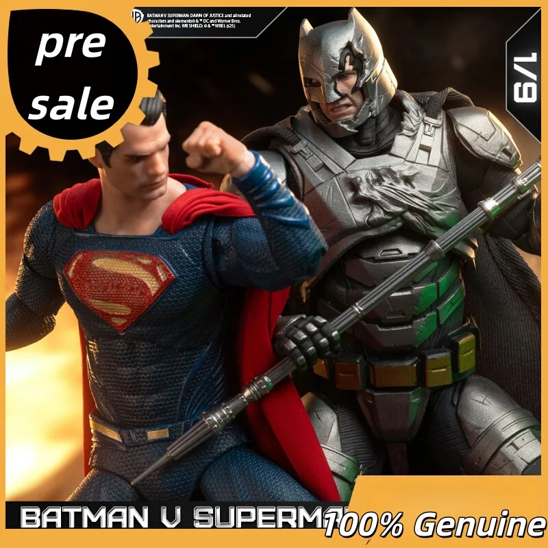 

New Genuine Fondjoy 1/9 Bvs Armored Batman Battle Damaged Supeman Figure Set Batman V Supeman：Dawn Of Justice Dc Collection