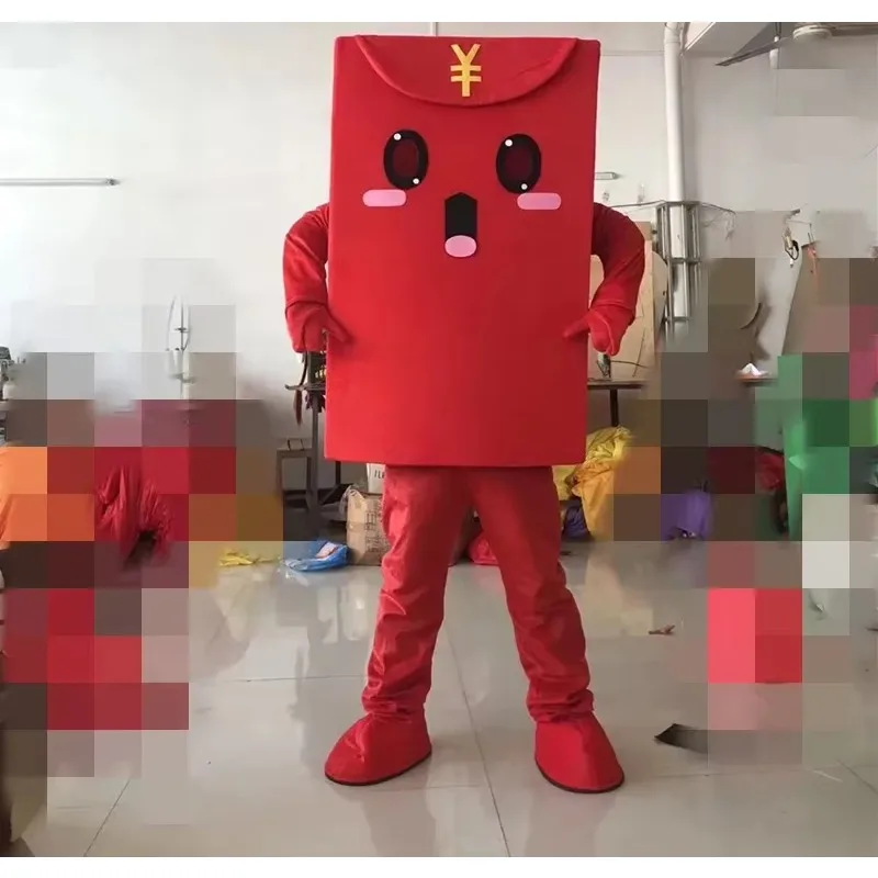 

Christmas New Year Activities Red Envelopes Mascot Cartoon Mascot Costumes for Advertising Activity