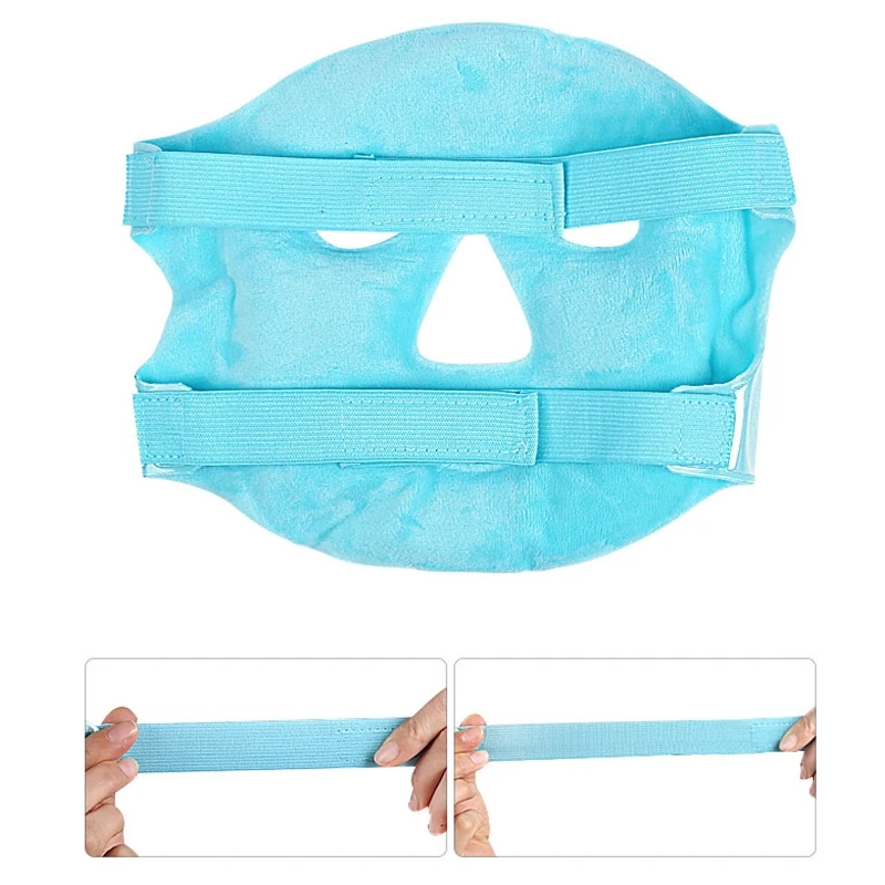 Pano pelúcia quente frio compressa gel máscara alívio do estresse cuidados com a pele calmante máscara beleza