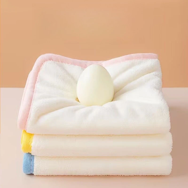 5 шт., набор детских полотенец, мягкое, приятное для кожи, слюнявное полотенце для новорожденных, коралловый флис, впитывающие детские квадратные полотенца для лица