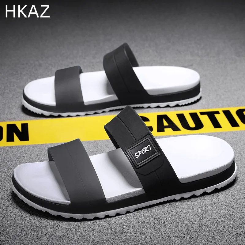 Summer Men's Large Size Slippers Jelly Sandals Jacket Flip Flops Beach Sandals and Slippers Wear-resistant Non-slip Breathable