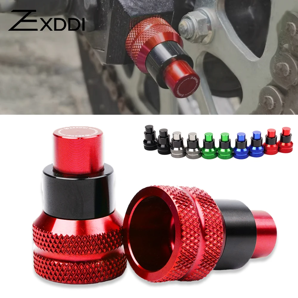 

ZEXDDI Motorcycle CNC Rear Wheel Chain End Adjuster screw cover plug Trim Cover Screw Fit For honda CBR400R CB400F NX400 CB300R