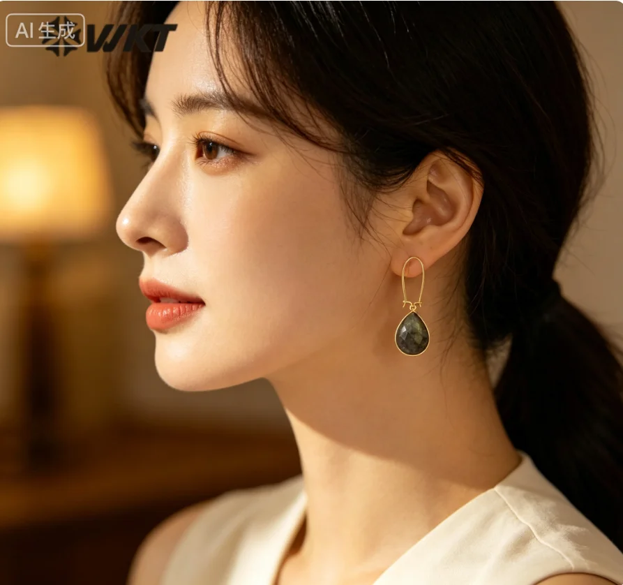 

WT-E653 2023 Jewelry Labradorite Earrings Pendants For Women Bohemian And Fashion Decorate Beauty Value Is High For Girls