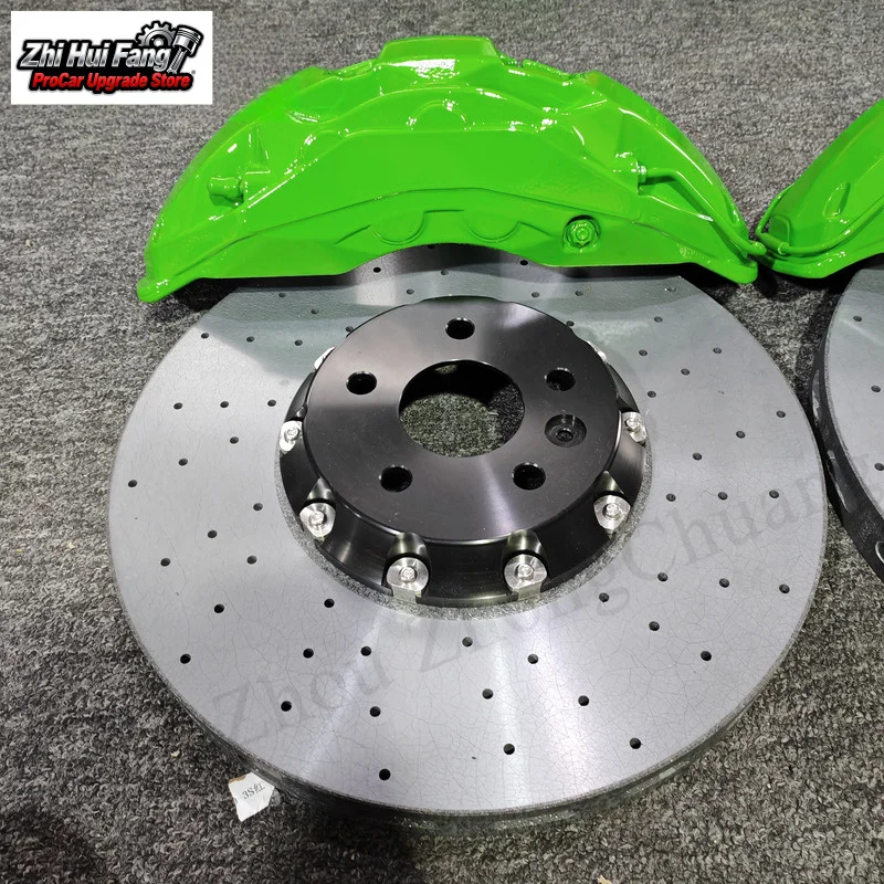 suitable for Tesla Model S Brake Big 10 Piston Caliper Kit 440 420 410 Carbon Ceramic Rotor Customizable