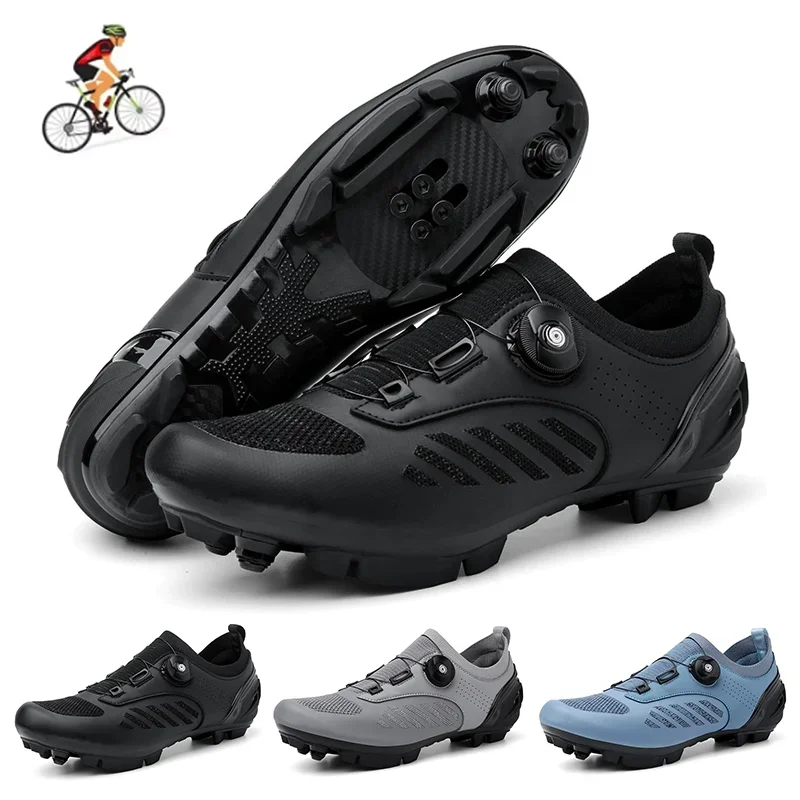 Professional Mtb Cycling Shoes Big Size 47 MTB Men Self-Locking Bicycle Road Bike Shoes Women Flat Cleats Mtb Biking Sneakers