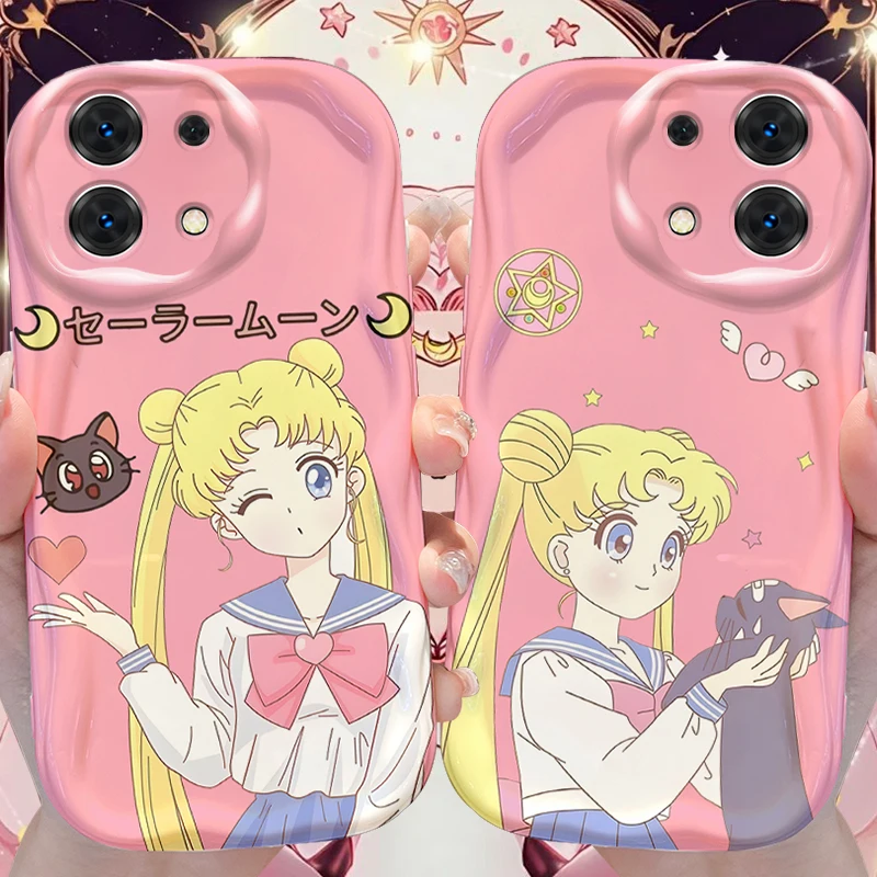 เคสลายคลื่นลายการ์ตูนสำหรับ Xiaomi redmi Note 13 13C 12 12C Pro PLUS Turbo 12S 11S 11A 10 PRIME 9 9C 4G 5G ฝาครอบ