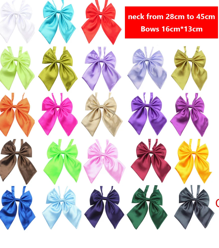 50pcs Solid Small Dog Cat Bow Tie Neckties Bulk Pet Bowties /Ties For Large Dogs Dog Grooming Accessories For Large Dogs